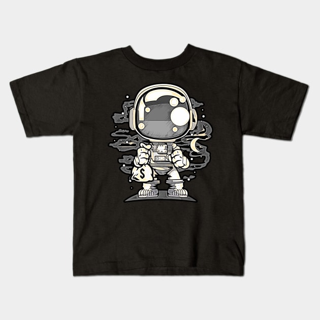 Astronaut Chibi • Funny And Cool Sci-Fi Cartoon Drawing Design Great For Any Occasion And For Everyone Kids T-Shirt by TeesHood